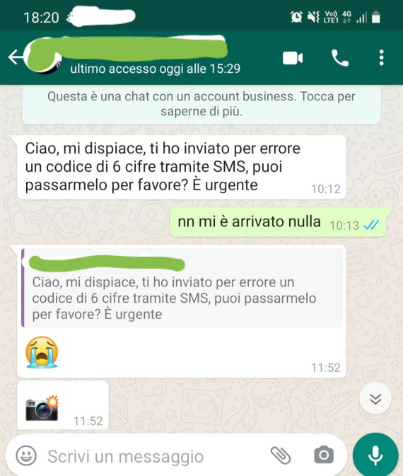 Screenshot-truffa whatsapp Screenshot-truffa whatsapp