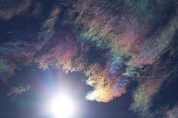 Nubes iridiscentes: qué son y su formación - Formación de las nubes iridiscentes