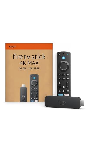 Fire TV Stick 4K Max di Amazon (Ultimo modello), Dispositivo per lo streaming con supporto per Wi-Fi 6E e modalità ambiente