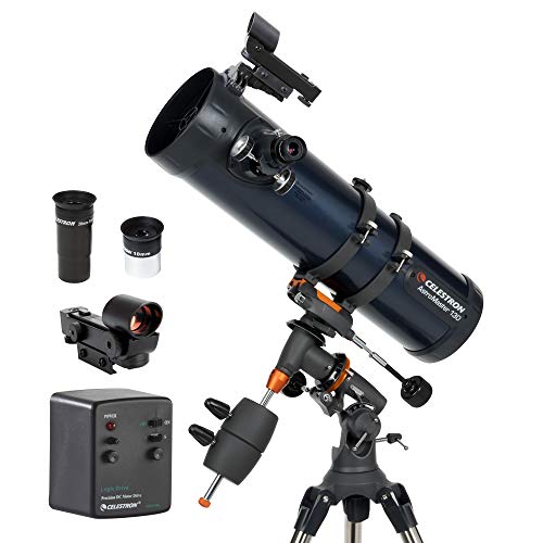 Celestron 31051 AstroMaster 130EQ Telescopio riflettore newtoniano a motore, blu scuro