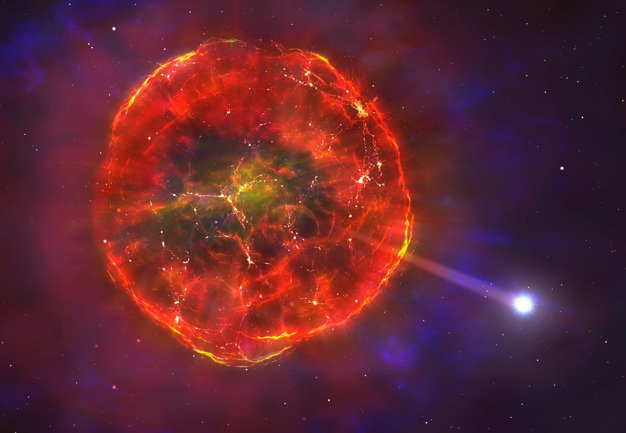 Quatre étoiles mortes découvertes dans notre cour cosmique